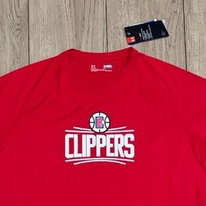 Under Armour Los Angeles Clippers NBA Basketball Red T-Shirt Men’s Large New